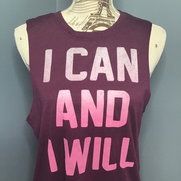 Chin Up Apparel Tops - 🌈SALE🌈 I Can and I Will Muscle Tee